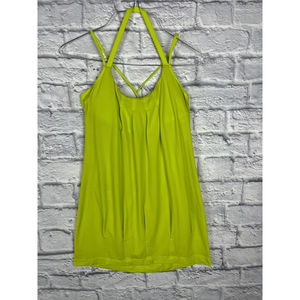 Lululemon Size 8 Flo & Go Neon Green Tank